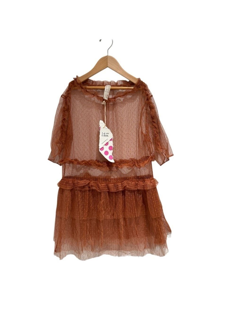 TIA CIBANI Elegant “Pumpkin - Samba” Kids Layering Dress - size 5/6